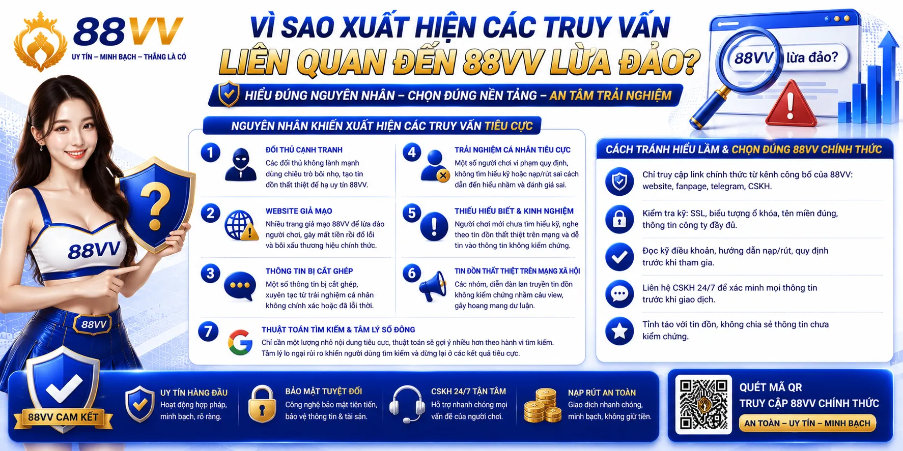 88VV Có Lừa Đảo Không? Cách Nhận Biết Website Giả 1 Vì sao xuất hiện các truy vấn liên quan đến 88VV lừa đảo?
